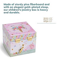 Jewelkeeper Musical Jewelry Box With Spinning Unicorn Glitter Rainbow And Stars Design The Unicorn Tune