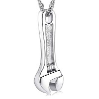 Shajwo Cremation Wrench Urn Necklace Ashes Jewelry For Women Men Keepsake Pendant Memorial Locket Ash Holder