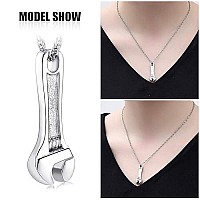 Shajwo Cremation Wrench Urn Necklace Ashes Jewelry For Women Men Keepsake Pendant Memorial Locket Ash Holder