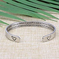 Daughter Bracelets From Mom Wide Cuff Bangle Message Engraved Christmas Gifts For Her