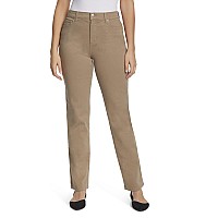 Gloria Vanderbilt Womens Classic Amanda High Rise Tapered Jeans Hazelnut 20 Us