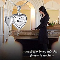 S925 Mom Dad Forever In My Heart Urn Pendant Necklace Cremation Jewelry Memorial Sterling Silver Jewelry Necklace For Ashes Keep