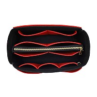 Lexsion Felt Purse Bag Organizer Insert With Zipper Bag Tote Shaper Fit Speedy Neverful Pm Mm 8021 Blackred Xl