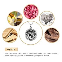 Eusense Cremation Jewelry Necklaces For Women Sterling Silver Tree Of Life Urn Necklace For Ashes Womens Jewelry Small Urns For