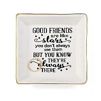 Joycuff Friendship Gifts For Women Gifts For Women Birthday Christmas Friends Trinket Tray Decorative Ring Dish Jewelry Tray Hom