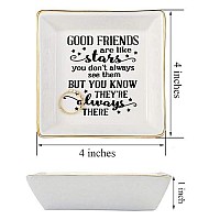 Joycuff Friendship Gifts For Women Gifts For Women Birthday Christmas Friends Trinket Tray Decorative Ring Dish Jewelry Tray Hom