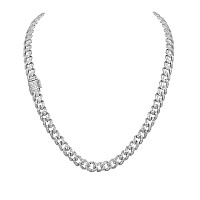 Alpine 925 Sterling Silver 8Mm Cz Cuban 9211841