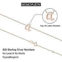 Rose Gold Necklaces For Women Girls 925 Sterling Silver Small Letter Y Initial Necklace For Women Jewelry Girls Kids Necklace M