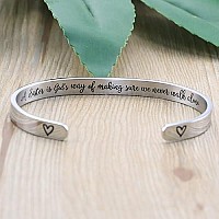 Memgift A Sister Is Gods Way Of Making Sure We Never Walk Alone Cuff Bracelets Gifts For Women Birthday Christmas Graduation Gi