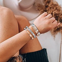 Joycuff Inspirational Bracelets For Her Birthday Day Christmas Gifts For Mama Mom Daughter Sister Simple Fashion Jewelry For Bes