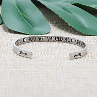 Inspirational Gifts For Women Friendship Cuff Bracelets For Women Birthday Christmas Gift Stainless Steel Jewelry