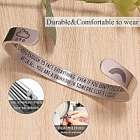 Btysun Anxiety Bracelets For Women Inspirational Gifts For Her Teen Girls Rainbow Bracelet Strong Faith Encouragement Friend Bra