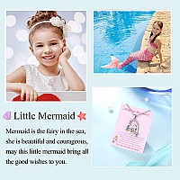 Upromi Mermaid Necklace For Girls Mermaid Jewelry Gifts For Little Teens Girls Women Birthday Valentines Day Back To School C