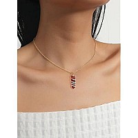 Red Carnelian Pendant Necklace For Women Wrapped Healing Crystal Necklace Natural Stones Charm Necklace For Girls