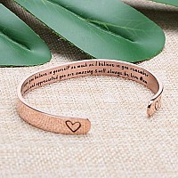 Joycuff Daughter Bracelets Christmas Birthday Gifts To Teen Girls Stainless Steel Rose Gold Cuff Bangle I Hope You Believe In Yo