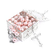 Flafary Rosary Set First Communion Rosary For Girls And Boys Rosary Beads Catholic For Men Women And Kids Pack In Holy Cup Me