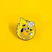 Lukgelyam Cute Enamel Pins Cartoon Lapel Pin Brooch Badge For Backpack Jackets Funny Tiger Pins For Gift Diy Accessory Clothing