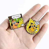 Lukgelyam Cute Enamel Pins Cartoon Lapel Pin Brooch Badge For Backpack Jackets Funny Tiger Pins For Gift Diy Accessory Clothing