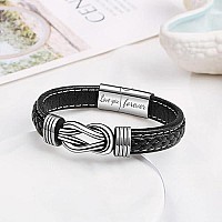 Joycuff Gifts For Dad Ideas From Daughter To My Dad Gifts For Birthday Unique Present For Him Knot Bracelet For Men Fathers Da