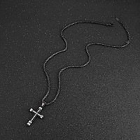 Hzman To My Son Philippians 413 Bible Verse Cross Necklace I Can Do All Things Stainless Steel Necklace Christmas Birthday Gif