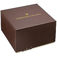 Christian Van Sant Womens Cv4820 Elegant Analog Display Quartz Black Watch