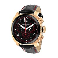 Christian Van Sant Mens Grand Python Black Swiss Parts Quartz Watch