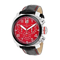 Christian Van Sant Mens Grand Python Red Swiss Parts Quartz Watch