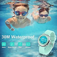 Cofuo Kids Digital Sport Waterproof Watch For Girls Boys Kid Sports Outdoor Led Electrical Watches With Luminous Alarm Stopwatc