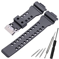 Wristarmor Resin Replacement Watch Band For Casio Gshock Gd120Ga100Ga110Ga700 Mens Strap