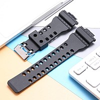 Wristarmor Resin Replacement Watch Band For Casio Gshock Gd120Ga100Ga110Ga700 Mens Strap