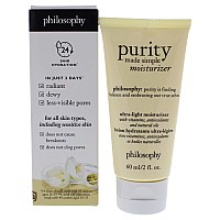 Purity Made Simple Moisturizer By Philosophy For Unisex 2 Oz Moisturizer