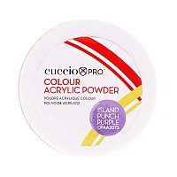 Colour Acrylic Powder Island Punch Purple By Cuccio Pro For Women 16 Oz Acrylic Powder