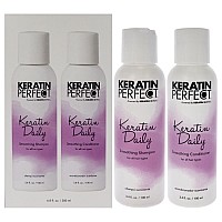 Keratin Daily Duo By Keratin Perfect For Unisex 2 Pc 34Oz Shampoo 34Oz Conditioner