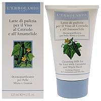 Cleansing Milk Cucumber And Witch Hazel By Lerbolario For Women 42 Oz Cleanser