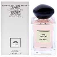 Prive Rose Milano By Giorgio Armani For Women 34 Oz Edt Spray Tester