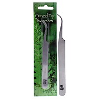 Curved Tip Tweezers By Satin Edge For Unisex 1 Pc Tweezer