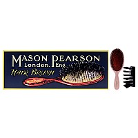 Extra Large Pure Bristle Brush B1 Pink By Mason Pearson For Unisex 2 Pc Hair Brush Cleaning Brush