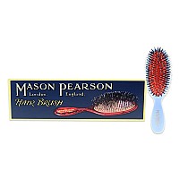 Pocket Bristle And Nylon Brush Bn4 Blue By Mason Pearson For Unisex 1 Pc Hair Brush