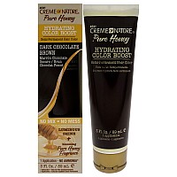 Pure Honey Hydrating Color Boost Semipermanent Hair Color Dark Chocolate Brown By Creme Of Nature For Unisex 3 Oz Hair Colo