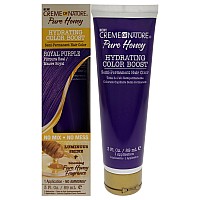 Pure Honey Hydrating Color Boost Semipermanent Hair Color Royal Purple By Creme Of Nature For Unisex 3 Oz Hair Color