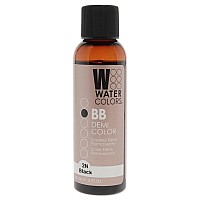 Watercolors Bb Demipermanent Hair Color 2N Black By Tressa For Unisex 2 Oz Hair Color