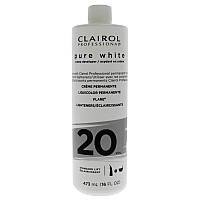 Pure White 20 Volume Creme Developer By Clairol For Unisex 16 Oz Lightener