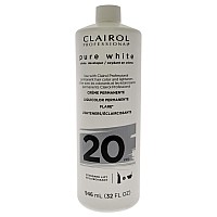 Pure White 20 Volume Creme Developer By Clairol For Unisex 32 Oz Lightener