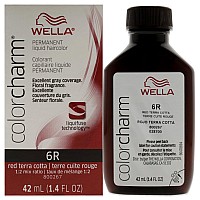 Color Charm Permanent Liquid Hair Color 6R Red Terra Cotta By Wella For Unisex 142 Oz Hair Color