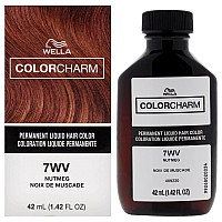 Color Charm Permanent Liquid Hair Color 7Wv Nutmeg By Wella For Unisex 142 Oz Hair Color