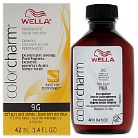 Color Charm Permanent Liquid Hair Color 9G Soft Pure Gold Blonde By Wella For Unisex 142 Oz Hair Color