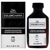 Color Charm Permanent Liquid Hair Color 1N 051 Black By Wella For Unisex 142 Oz Hair Color