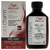 Color Charm Permanent Liquid Hair Color 445 5Rg Light Auburn By Wella For Unisex 142 Oz Hair Color