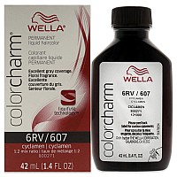 Color Charm Permanent Liquid Hair Color 607 6Rv Cyclamen By Wella For Unisex 142 Oz Hair Color