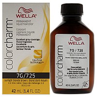 Color Charm Permanent Liquid Hair Color 725 7G Sunlight Blonde Brown By Wella For Unisex 142 Oz Hair Color